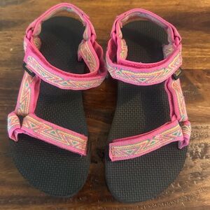 Teva Pink Sport Sandals with Adjustable Straps size 2